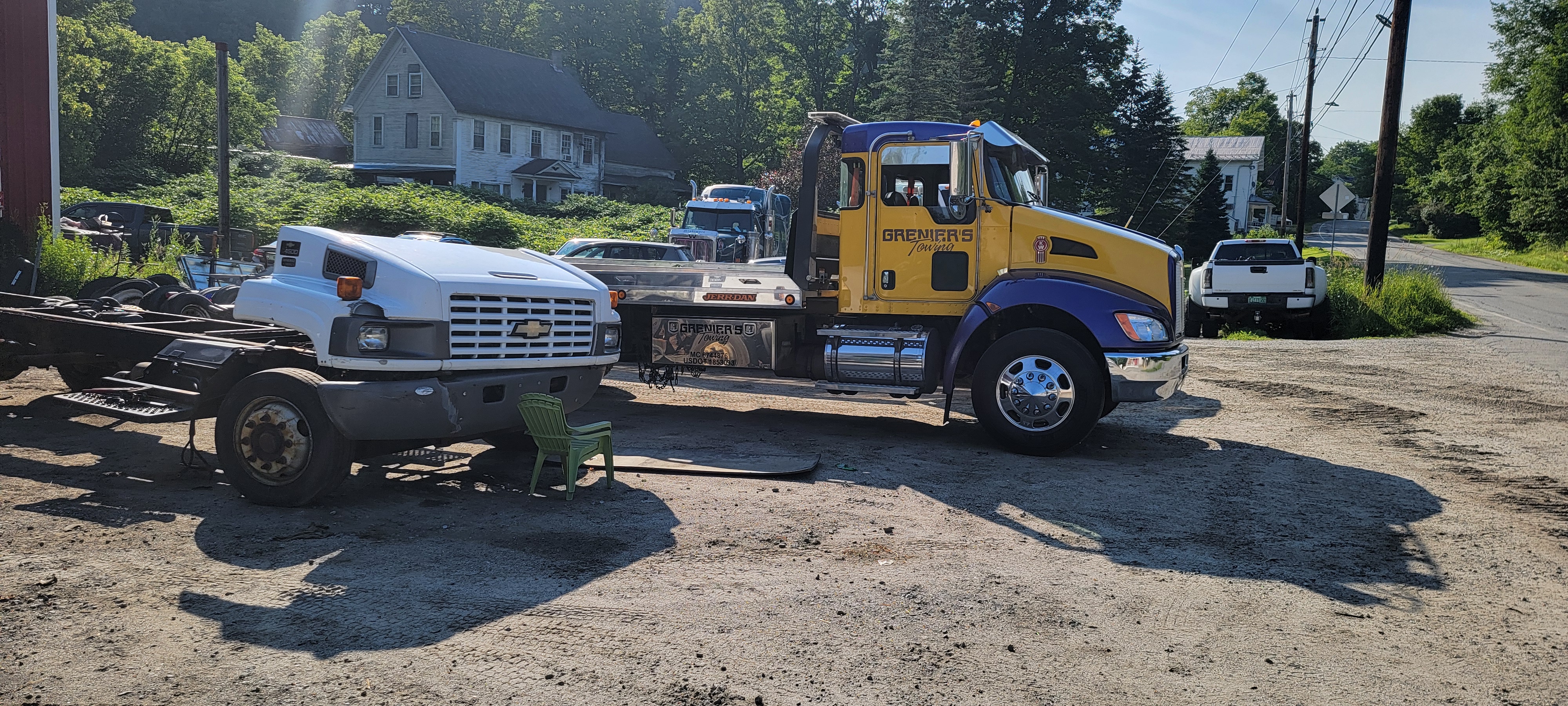 Tow Truck and Detached Cab