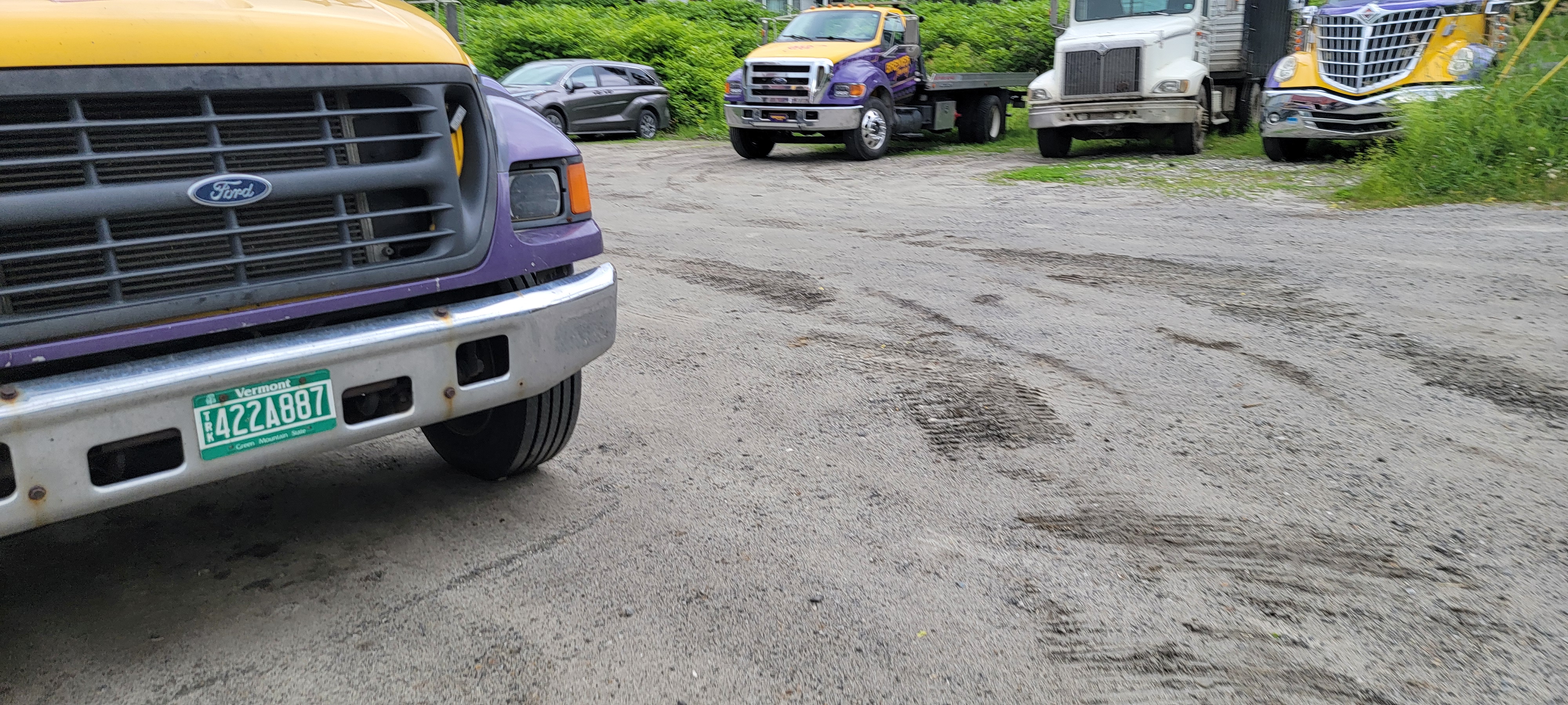 Tow Truck Fleet In Yard