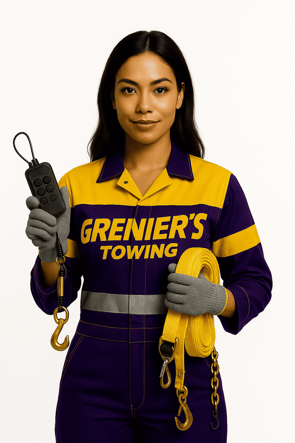 Grenier's dollies towing truck in action West Charleston VT